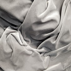 Ткань Бархат стрейч (серый светлый)